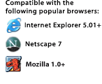 Compatible with Internet Explorer 5.01 + Netscape 7 Mozilla 1+