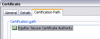GeoTrust Certification Path